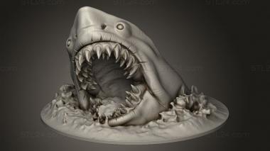 Animal figurines (shark, STKJ_5145) 3D models for cnc