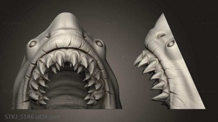 Animal figurines (shark, STKJ_5146) 3D models for cnc