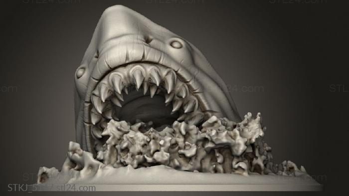 Animal figurines (shark, STKJ_5147) 3D models for cnc