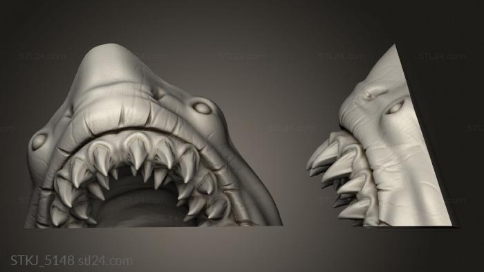 Animal figurines (shark, STKJ_5148) 3D models for cnc