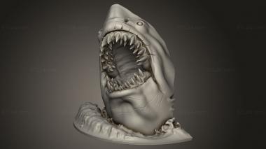 Animal figurines (shark, STKJ_5149) 3D models for cnc