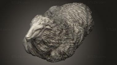 Animal figurines (Sheep, STKJ_5150) 3D models for cnc