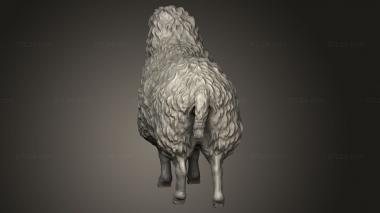 Animal figurines (Sheep, STKJ_5152) 3D models for cnc