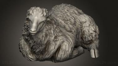 Animal figurines (Sheep, STKJ_5156) 3D models for cnc