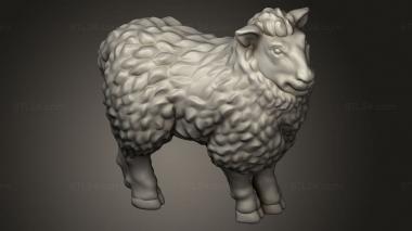 Animal figurines (sheep, STKJ_5157) 3D models for cnc