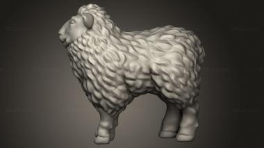 Animal figurines (sheep, STKJ_5157) 3D models for cnc