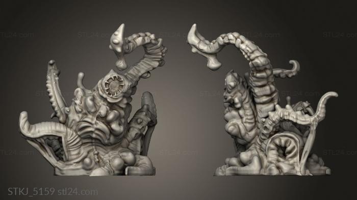 Animal figurines (Shoggoth, STKJ_5159) 3D models for cnc