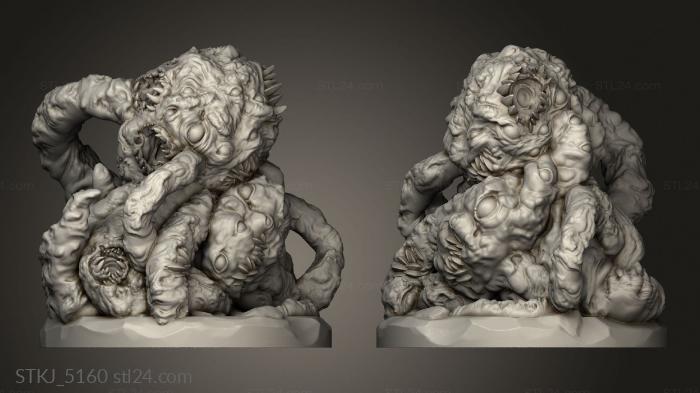 Animal figurines (Shoggoth, STKJ_5160) 3D models for cnc