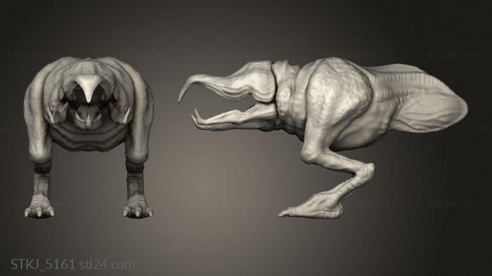Animal figurines (Shrieker, STKJ_5161) 3D models for cnc
