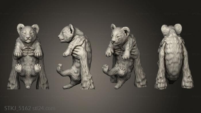 Animal figurines (simba and rafiki the lion king Res, STKJ_5162) 3D models for cnc