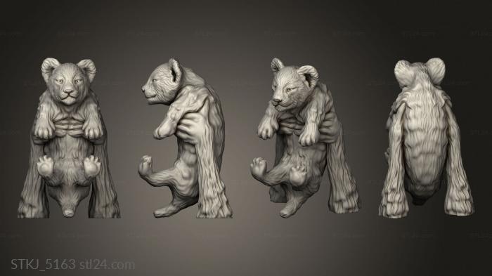 Animal figurines (simba and rafiki the lion king, STKJ_5163) 3D models for cnc