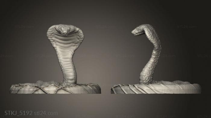 Animal figurines (Snake, STKJ_5192) 3D models for cnc