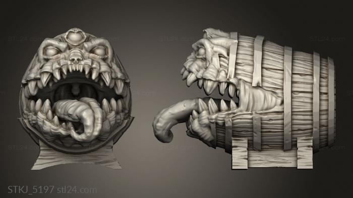 Animal figurines (Sons Midnight Mimic Barrel, STKJ_5197) 3D models for cnc