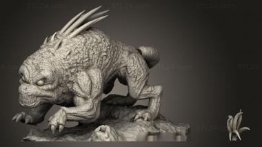 Animal figurines (Spawn Hell Dog, STKJ_5202) 3D models for cnc