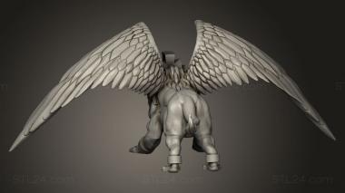 Animal figurines (Sphinx, STKJ_5206) 3D models for cnc