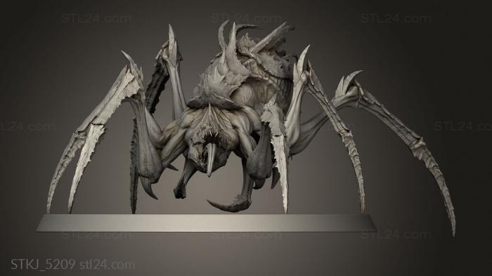 Animal figurines (Spider abdomen skin, STKJ_5209) 3D models for cnc
