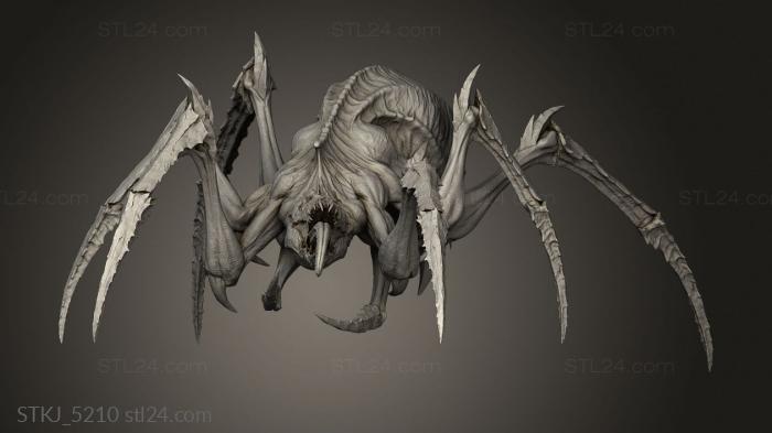 Animal figurines (Spider skin, STKJ_5210) 3D models for cnc