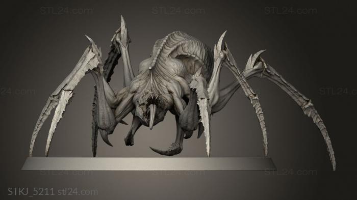 Animal figurines (Spider skin, STKJ_5211) 3D models for cnc