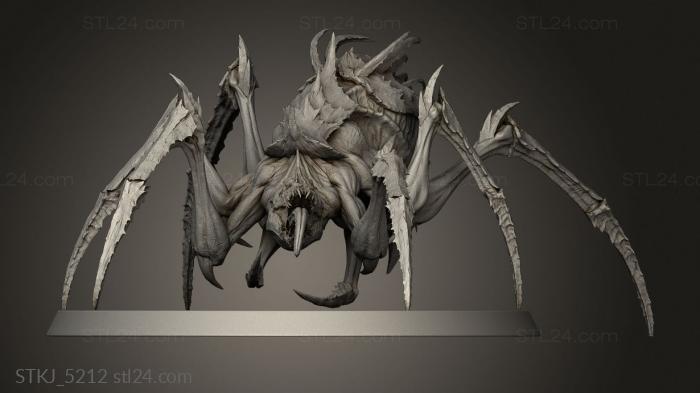 Animal figurines (Spider, STKJ_5212) 3D models for cnc