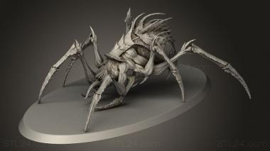 Animal figurines (Spider, STKJ_5212) 3D models for cnc