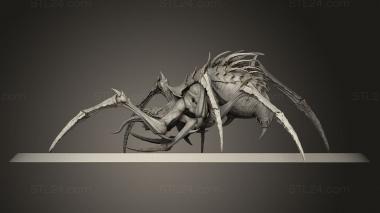 Animal figurines (Spider, STKJ_5212) 3D models for cnc