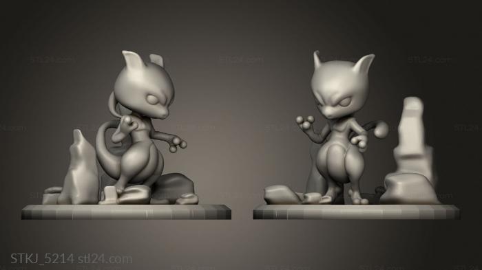 Animal figurines (split, STKJ_5214) 3D models for cnc
