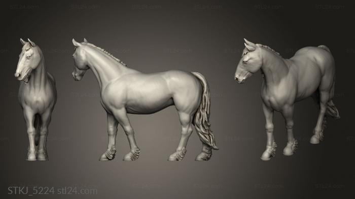 Animal figurines (Horse, STKJ_5224) 3D models for cnc