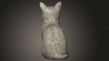 Animal figurines (Tabby Cat, STKJ_5227) 3D models for cnc