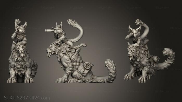 Animal figurines (Tabaxi Caravan Trader, STKJ_5237) 3D models for cnc