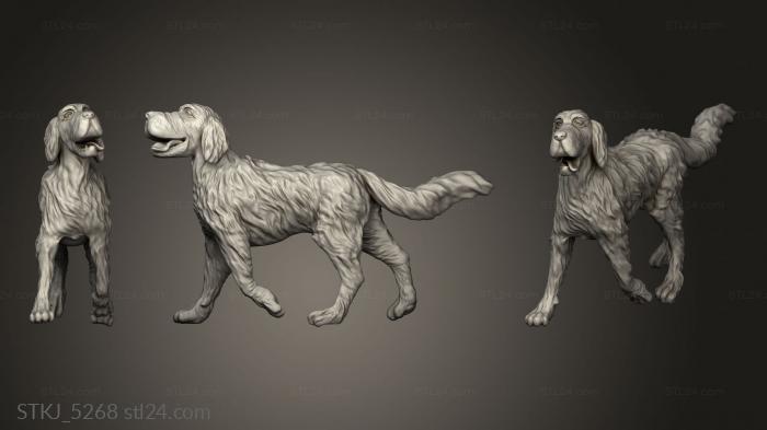 Animal figurines (Dog hare, STKJ_5268) 3D models for cnc