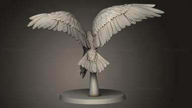 Animal figurines (giant eagle swooping, STKJ_5271) 3D models for cnc