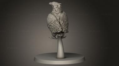 Animal figurines (Giant Eagles eagle sitting, STKJ_5277) 3D models for cnc