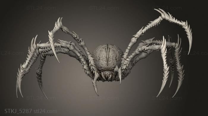Animal figurines (The Goes Ever On Spider Brood Mother abdomen, STKJ_5287) 3D models for cnc