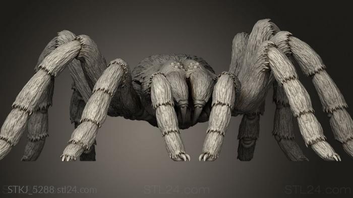 Animal figurines (The Gunslinger Lodge Giant Tarantula Building, STKJ_5288) 3D models for cnc