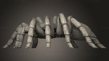 Animal figurines (The Gunslinger Lodge Giant Tarantula Building, STKJ_5288) 3D models for cnc