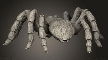 Animal figurines (The Gunslinger Lodge Giant Tarantula Building, STKJ_5288) 3D models for cnc