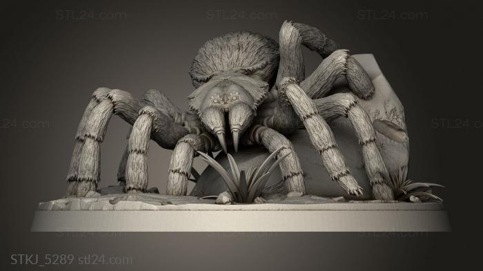 Animal figurines (Tarantula, STKJ_5289) 3D models for cnc