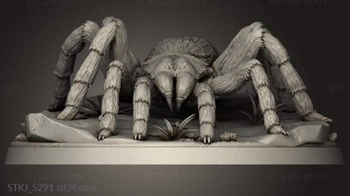 Animal figurines (Tarantula Rnd, STKJ_5291) 3D models for cnc