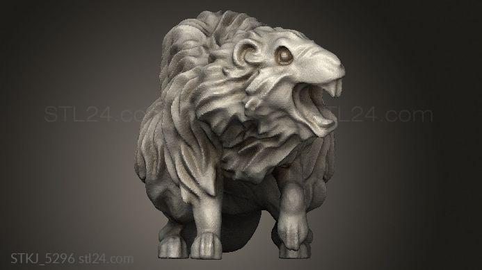 Animal figurines (The Lion Tower Adventurers Guild Rat, STKJ_5296) 3D models for cnc