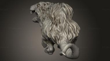 Animal figurines (The Lion Tower Adventurers Guild Rat, STKJ_5296) 3D models for cnc