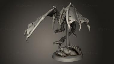 Animal figurines (The Makers Cult Space Bug Parasites, STKJ_5302) 3D models for cnc