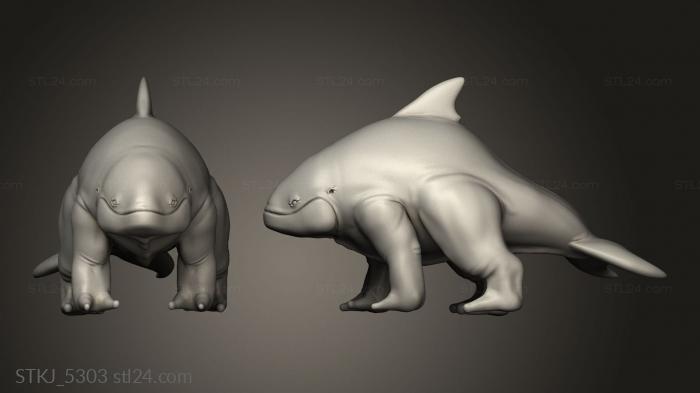 Animal figurines (The Mastiff unsaddled, STKJ_5303) 3D models for cnc