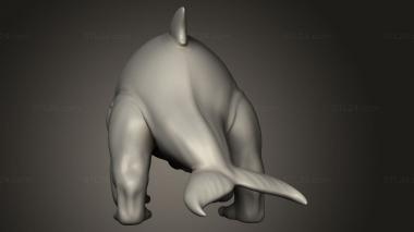 Animal figurines (The Mastiff unsaddled, STKJ_5303) 3D models for cnc