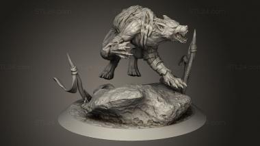 Animal figurines (Abrakadabra LYCANS SONS, STKJ_5304) 3D models for cnc