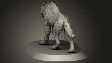 Animal figurines (Abrakadabra LYCANS WOLF, STKJ_5305) 3D models for cnc