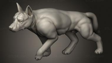 Animal figurines (THE RESISTANCE Dog TEAMOZIE, STKJ_5315) 3D models for cnc