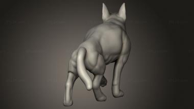 Animal figurines (THE RESISTANCE Dog TEAMOZIE, STKJ_5315) 3D models for cnc