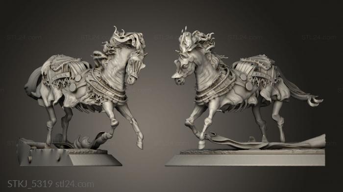 Animal figurines (The Sorrows Own Baron Horses Horse, STKJ_5319) 3D models for cnc