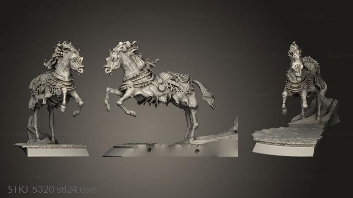 Animal figurines (The Sorrows Own Baron Horses Horse, STKJ_5320) 3D models for cnc