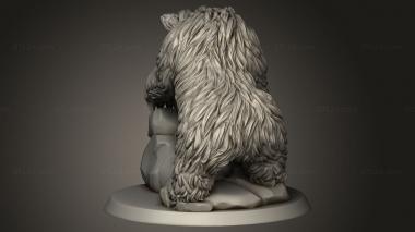 Animal figurines (The Wilderness Bears Bear, STKJ_5332) 3D models for cnc